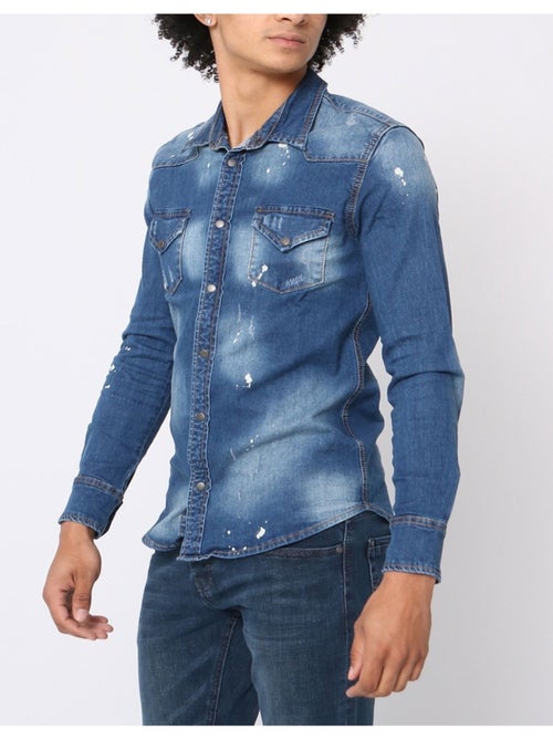 Chemise en jeans Slim Fit Kebello - Kiabi