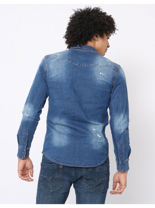 Chemise en jeans Slim Fit Kebello - Kiabi