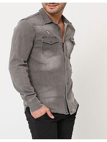 Chemise en jeans Slim Fit Kebello
