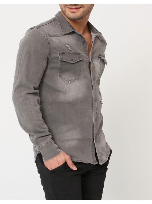 Chemise en jeans Slim Fit Kebello - Kiabi