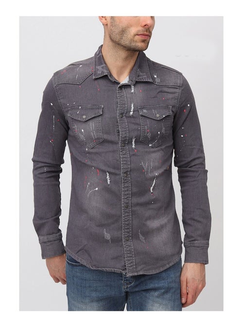 Chemise en jeans Slim Fit Kebello - Kiabi