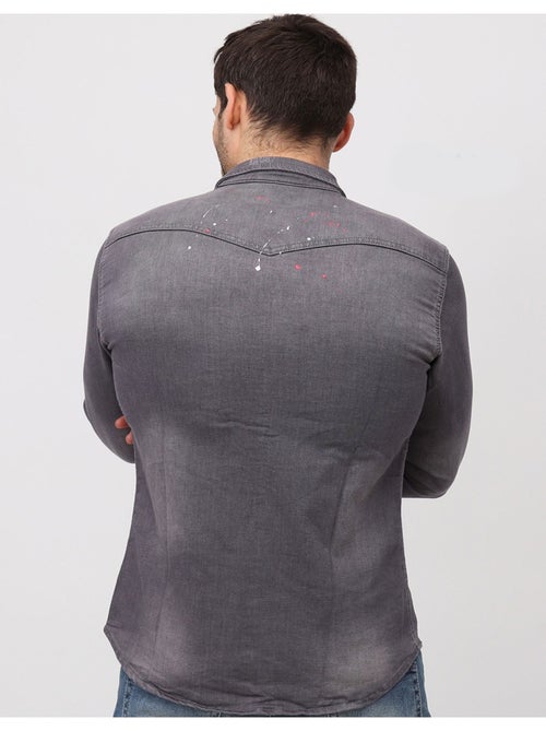 Chemise en jeans Slim Fit Kebello - Kiabi