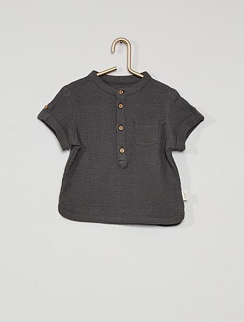 Chemise Blouse Bebe Bebe Garcon Gris Kiabi