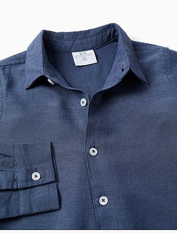 Chemise en lin avec manches retroussables You&Me