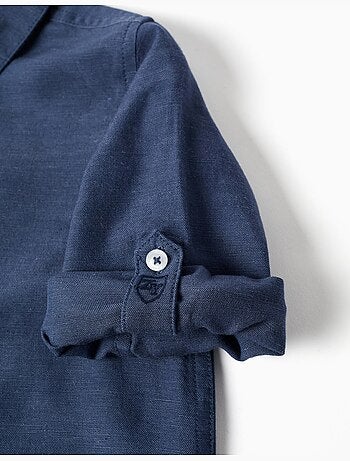 Chemise en lin avec manches retroussables You&Me