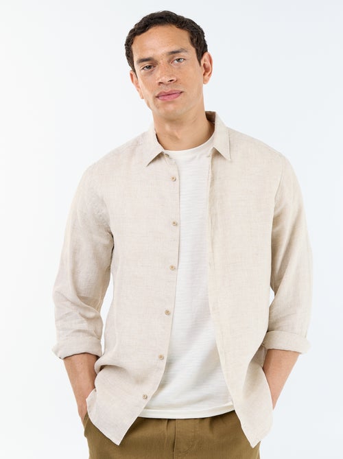 Chemise en lin - Kiabi