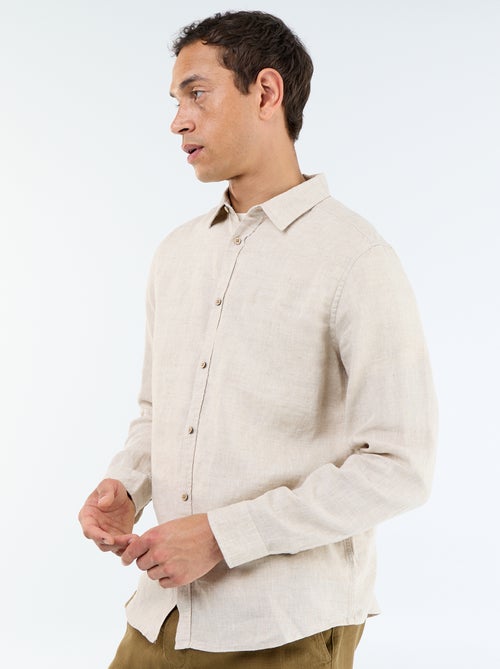 Chemise en lin - Kiabi