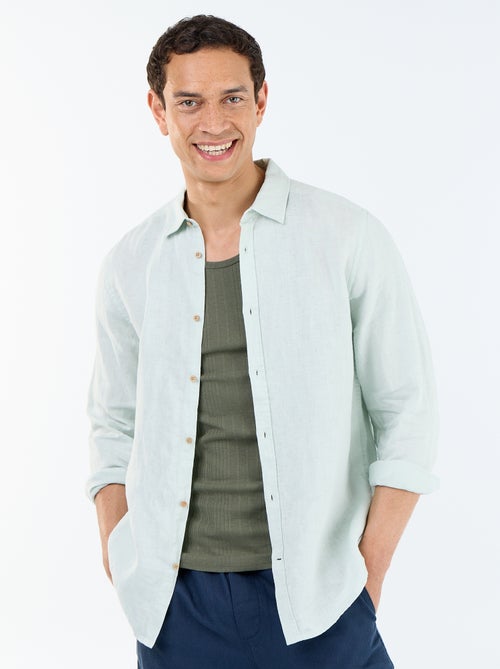 Chemise en lin - Kiabi