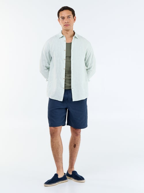 Chemise en lin - Kiabi