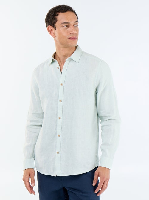 Chemise en lin - Kiabi