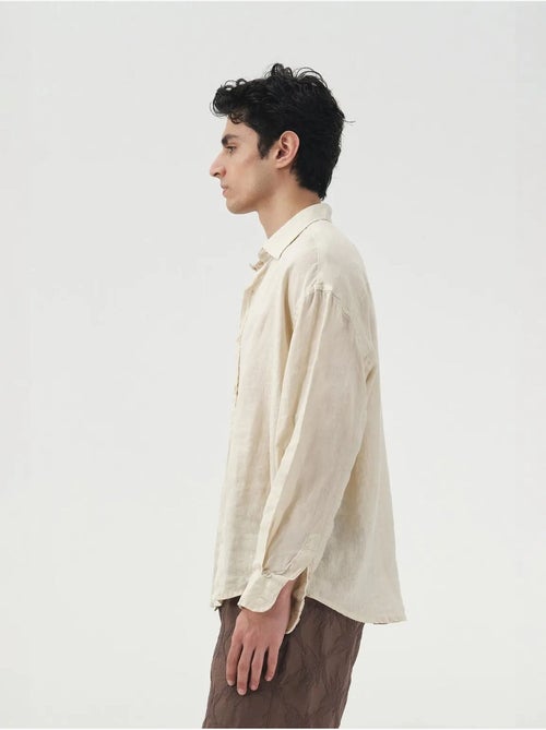 Chemise en lin boutonnée oversize giesto - Kiabi Chemise en lin boutonnée oversize giesto - Kiabi