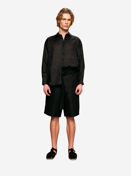 Chemise en lin coupe classique avec fermeture à boutons giesto - Kiabi Chemise en lin coupe classique avec fermeture à boutons giesto - Kiabi