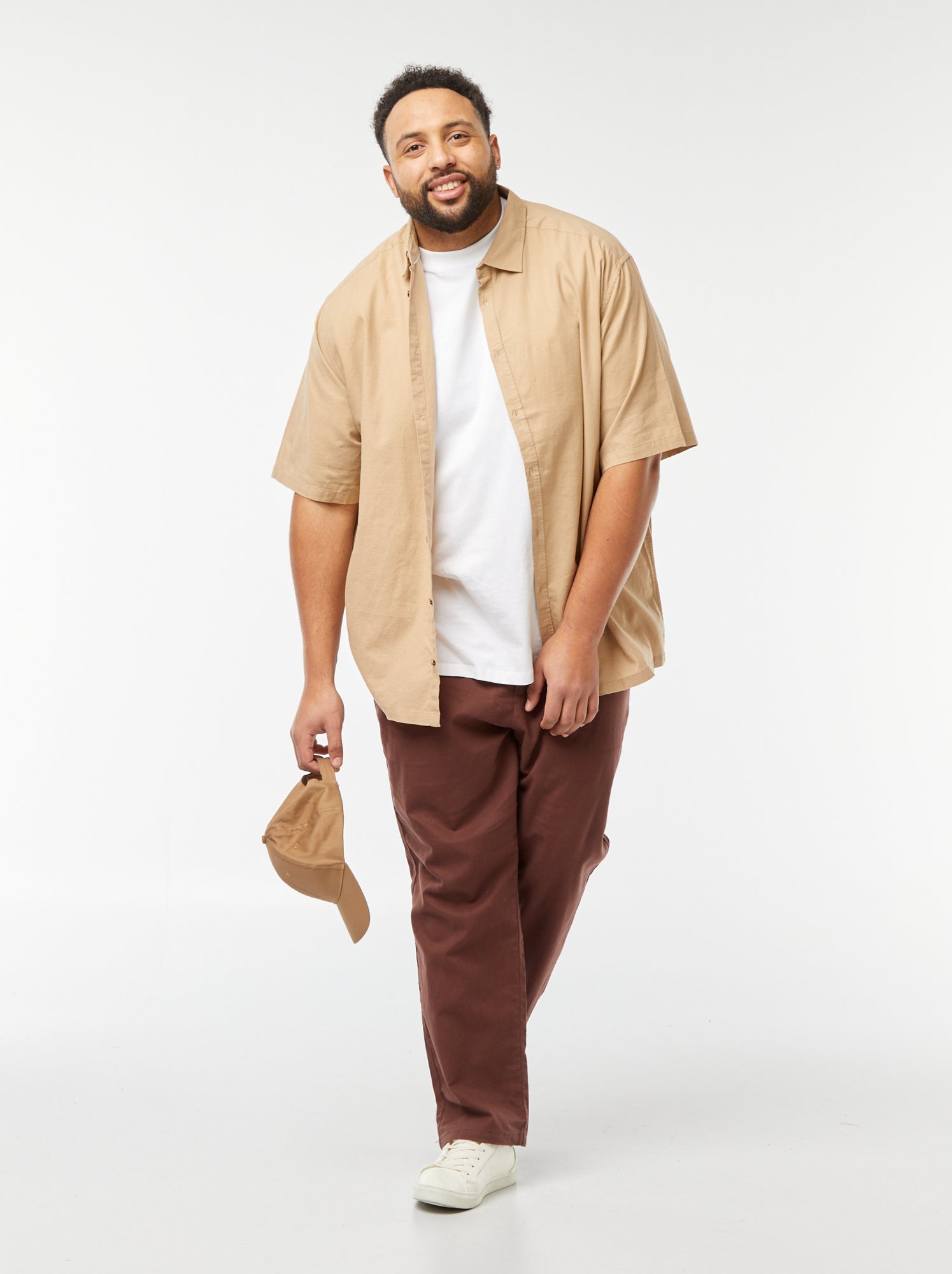 Chemise En Lin Mélangé à Manches Courtes NEXT - Lot De 1 - Basique Intemporel & Confortable