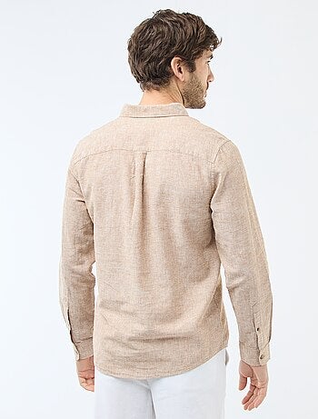 Chemise en lin mélangé