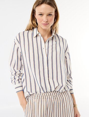 Chemise en lin mélangé