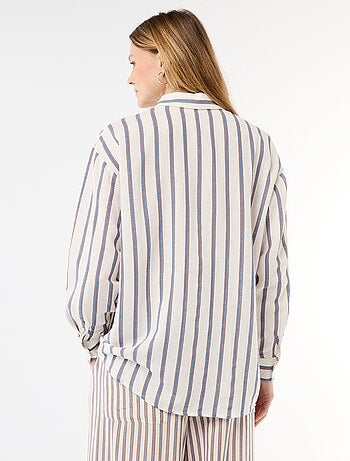 Chemise en lin mélangé
