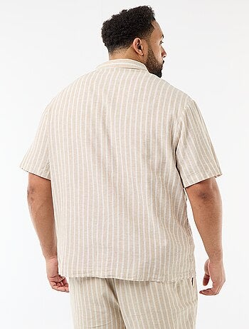 Chemise en lin mélangé