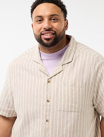 Chemise en lin mélangé