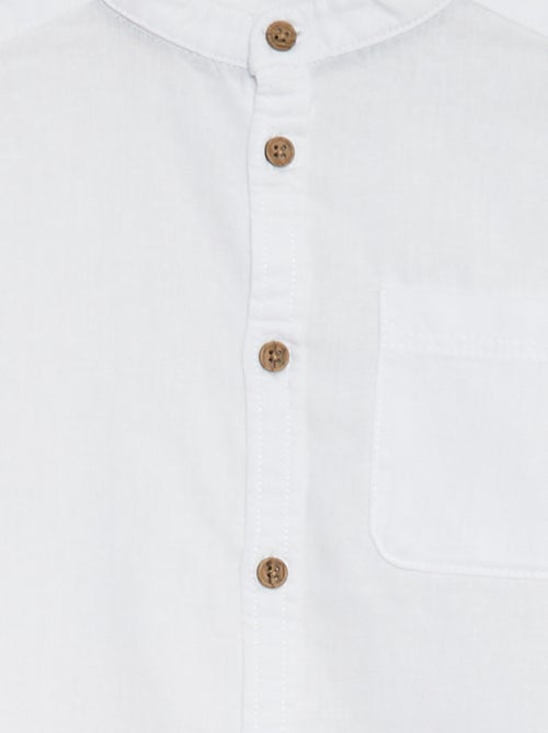 Chemise en lin mélangé - Kiabi