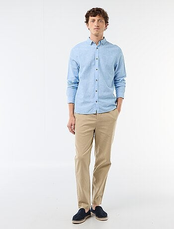 Chemise en lin mélangé