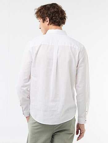 Chemise en lin mélangé