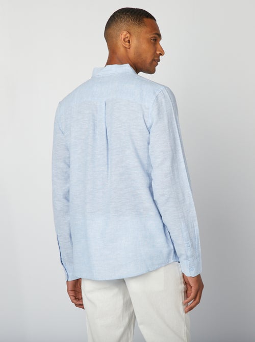 Chemise en lin mélangé - Kiabi