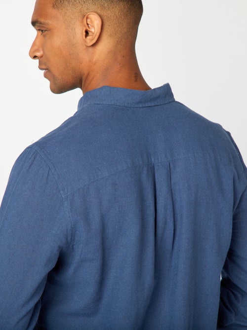 Chemise en lin mélangé - Kiabi