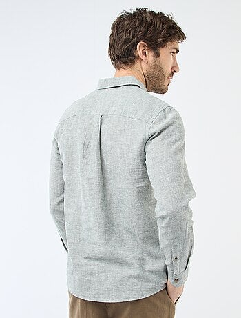 Chemise en lin mélangé