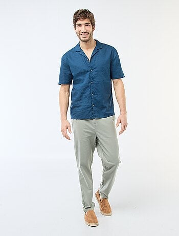 Chemise en lin mélangé