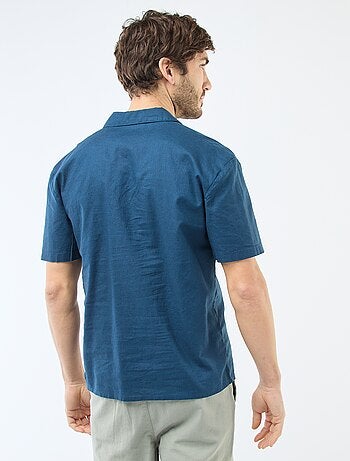 Chemise en lin mélangé