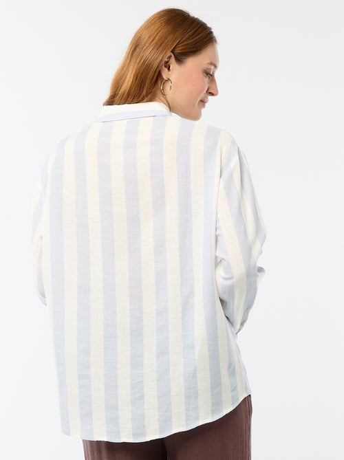 Chemise en lin mélangé - Kiabi