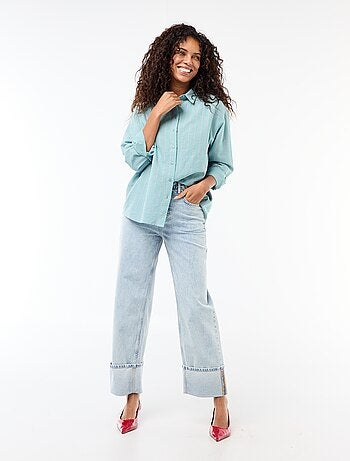 Chemise en lin mélangé