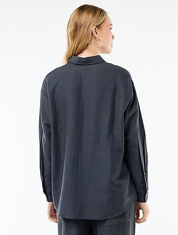 Chemise en lin mélangé
