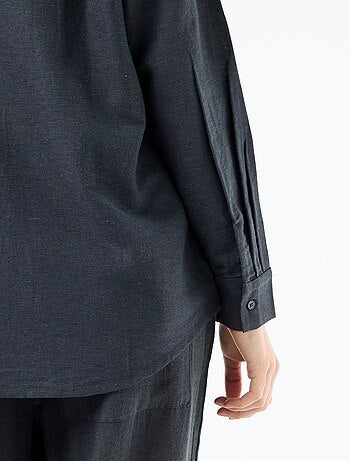 Chemise en lin mélangé