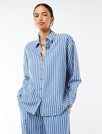 Chemise en lin mélangé