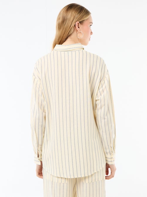 Chemise en lin mélangé - Kiabi