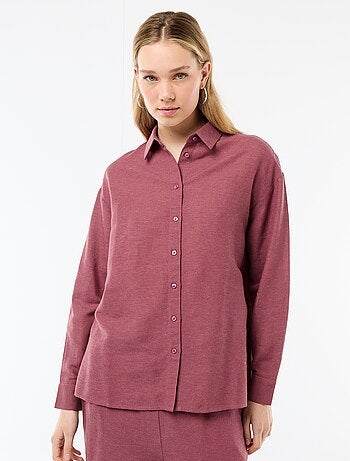 Chemise en lin mélangé