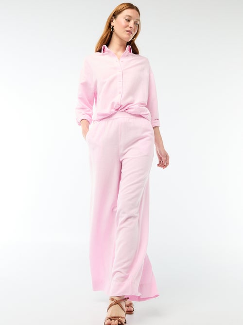 Chemise en lin mélangé - Kiabi