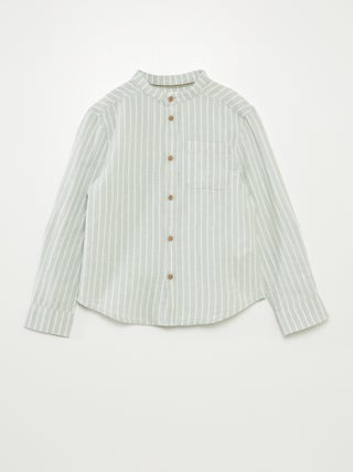 Chemise en lin mélangé