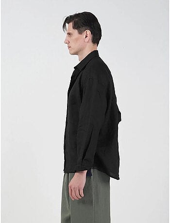 Chemise en lin oversize à boutons giesto