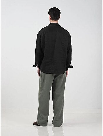 Chemise en lin oversize à boutons giesto
