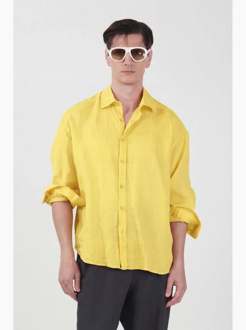 Chemise en lin oversize pour homme giesto - Kiabi Chemise en lin oversize pour homme giesto - Kiabi