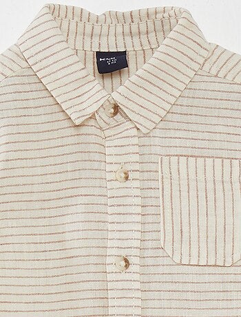 Top Chemisier Bébé Ragan - Taille XXS - Neuf Avec étiquettes - Marque Bebe - Manches Longues