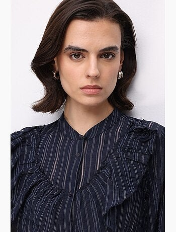 Chemise en mélange de coton mixray