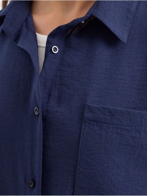 Chemise en mélange de lin avec fermeture à boutons bdart - Kiabi Chemise en mélange de lin avec fermeture à boutons bdart - Kiabi