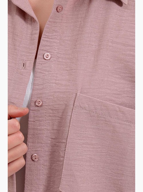 Chemise en mélange de lin avec fermeture à boutons bdart - Kiabi