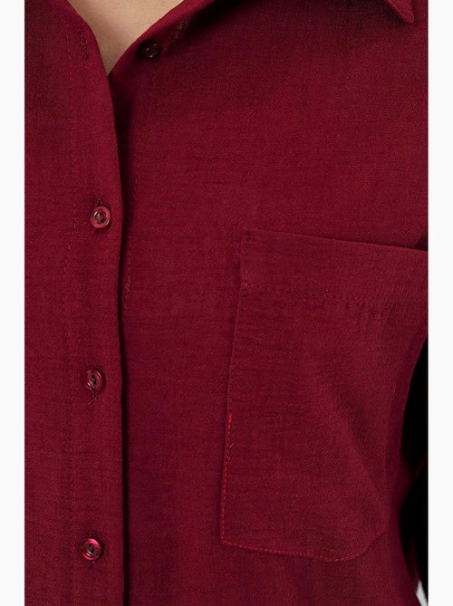 Chemise en mélange de lin avec fermeture à boutons bdart - Kiabi Chemise en mélange de lin avec fermeture à boutons bdart - Kiabi
