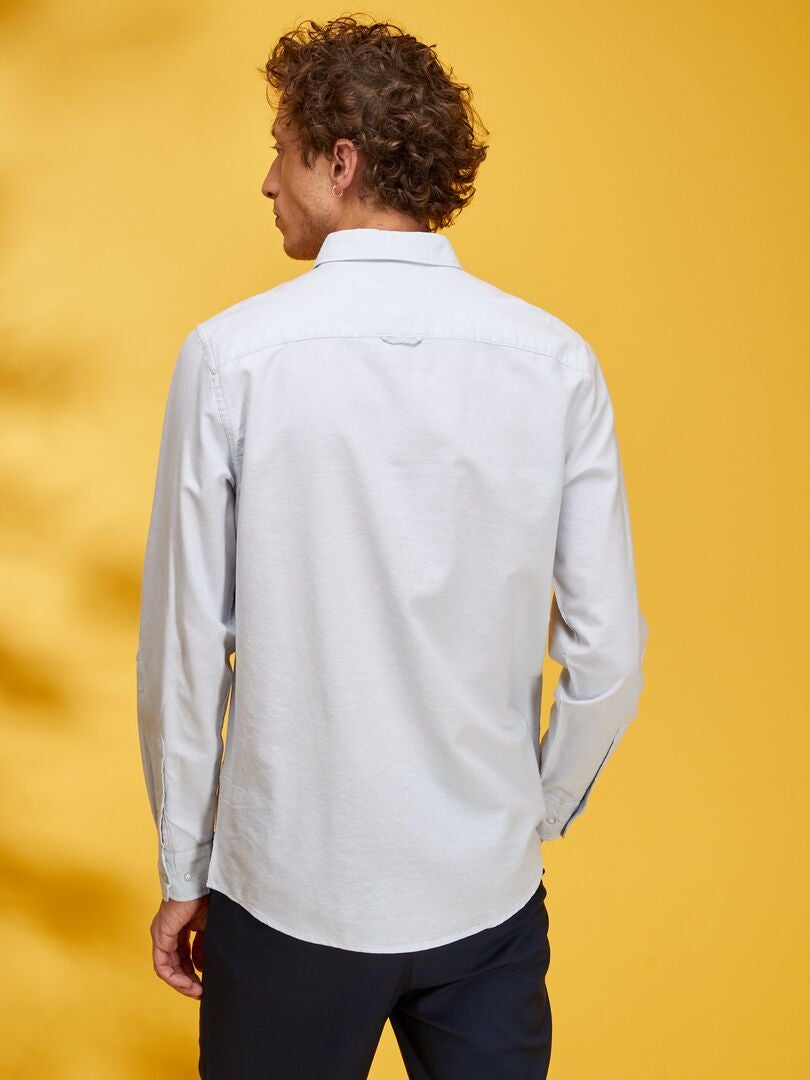 Chemise en oxford Bleu - Kiabi