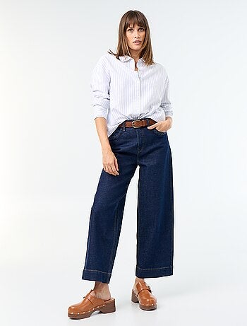 Chemise en oxford col chemisier