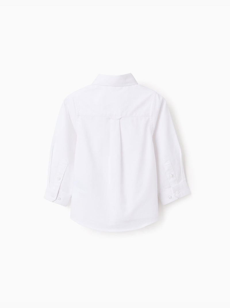 Chemise en Oxford de Coton Blanc - Kiabi